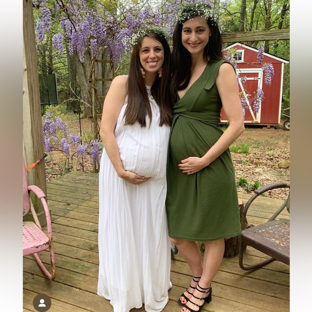ASOS Maternity Dark green sleeveless dress tie in the back